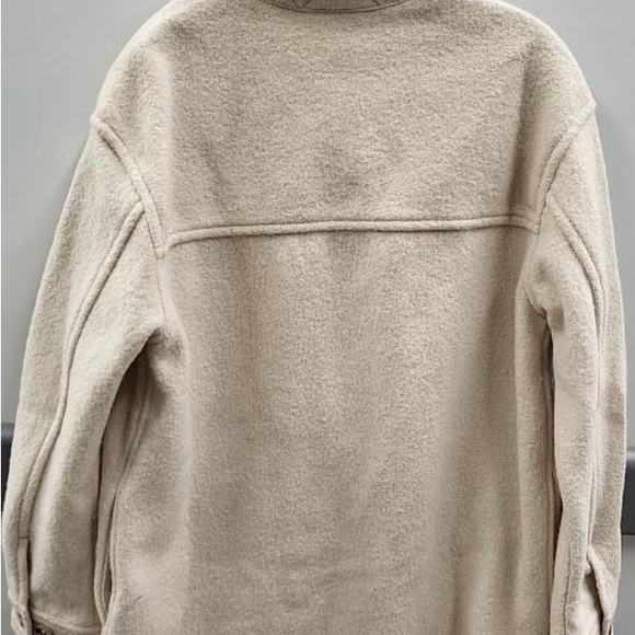 NWT Wilfred Ganna heather bone merino wool shacket - Picture 15 of 15